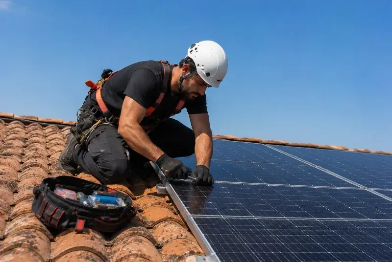 Maintenance et monitoring de panneaux solaires à Taulignan